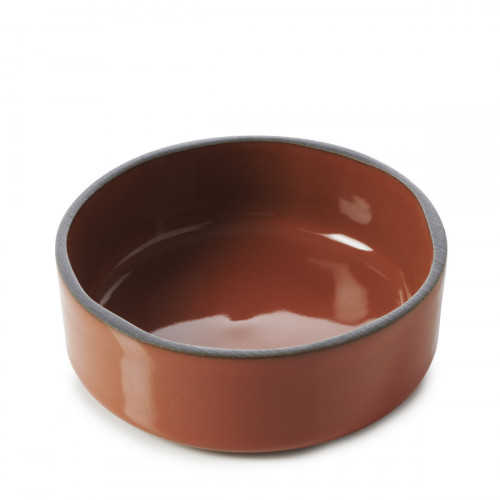 Coupelle rond rouge porcelaine culinaire Ø 8 cm Caractère Revol