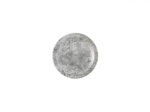 Assiette plate rond gris porcelaine vitrifiée Ø 23 cm Urban Dudson