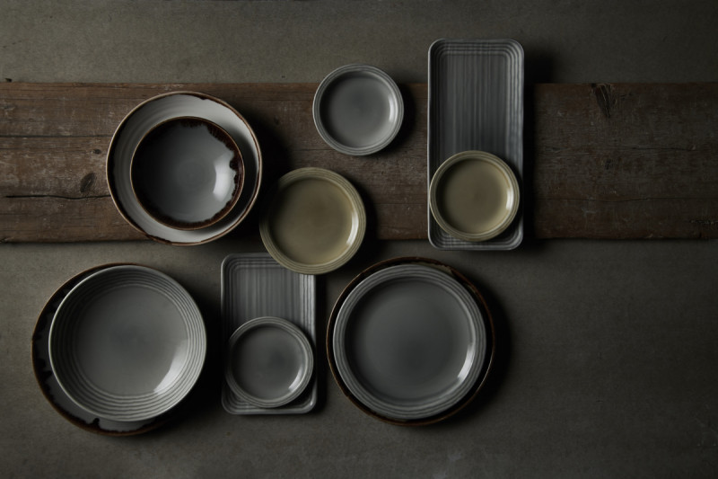 Assiette plate rond gris porcelaine vitrifiée Ø 15,2 cm Harvest Norse Dudson
