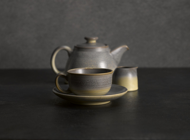 Sucrier gris porcelaine 23 cl Ø 9,7 cm Evo Granite Dudson