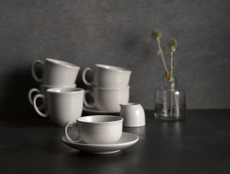 Tasse à espresso blanc porcelaine 7 cl Ø 6,3 cm Evo Pearl Dudson