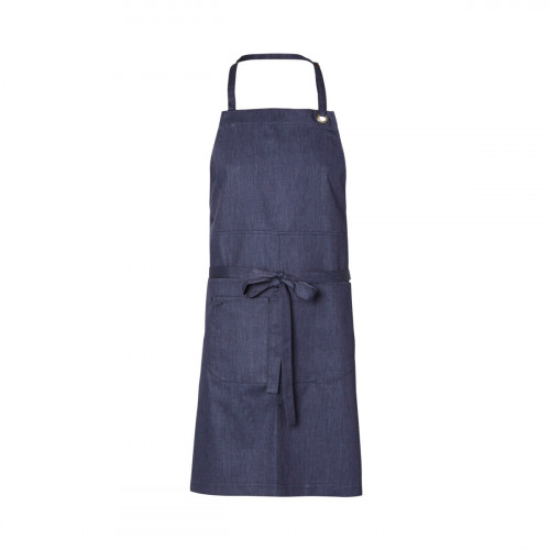 Tablier à bavette bleu Taille unique Dan Molinel