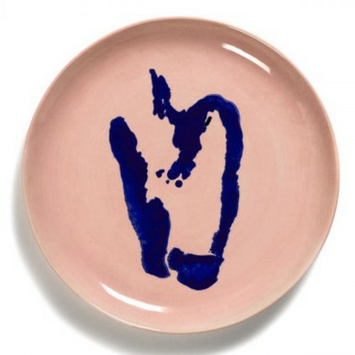 Plat rond delicious pink poivron bleu grès émaillé Ø 11,5 cm Feast By Ottolenghi Serax