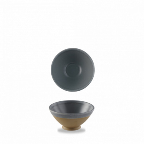 Bol conique rond gris porcelaine vitrifiée Ø 16 cm Emerge Seatle Churchill