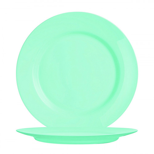 Assiette plate rond bleu verre opal Ø 22,5 cm Nova Aquitania Arcoroc