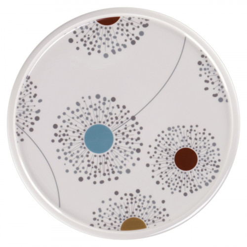 Assiette coupe plate blanc porcelaine vitrifiée Ø 31,7 cm Rakstone Ease Décor Spring Rak