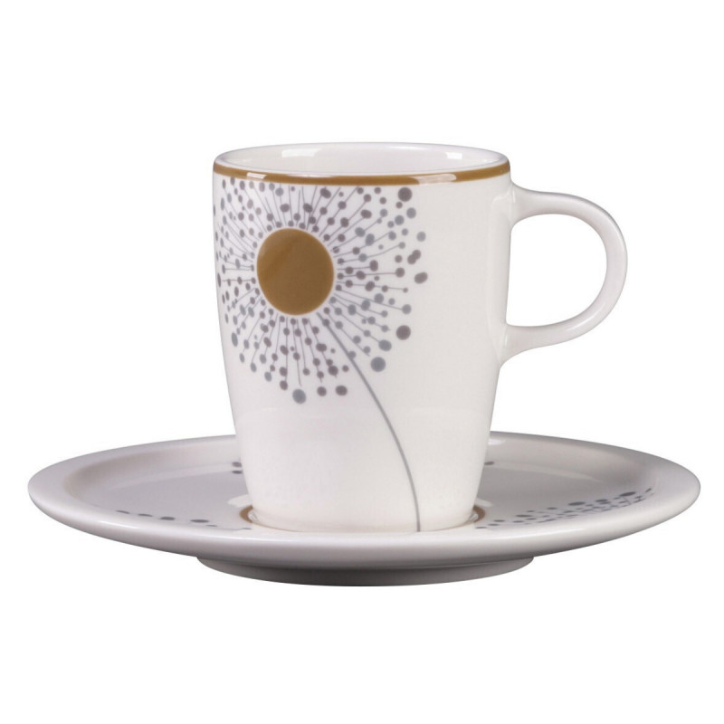 Tasse à café blanc porcelaine vitrifiée 20 cl Ø 7 cm Rakstone Ease Décor Spring Rak