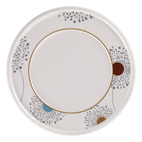 Assiette plate blanc porcelaine vitrifiée Ø 27,6 cm Rakstone Ease Décor Spring Rak