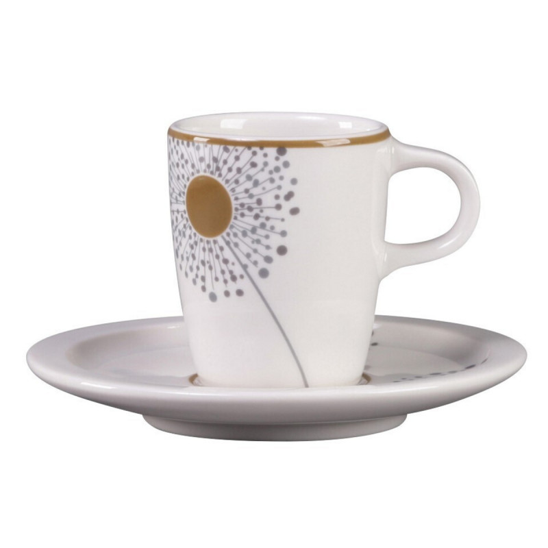 Sous tasse blanc porcelaine vitrifiée Ø 13 cm Rakstone Ease Décor Spring Rak