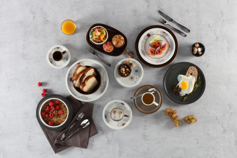 Sous tasse à café blanc porcelaine vitrifiée Ø 16,3 cm Rakstone Ease Décor Spring Rak