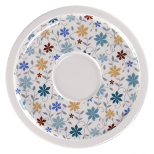 Sous tasse à café blanc porcelaine vitrifiée Ø 16,3 cm Rakstone Ease Décor Summer Rak