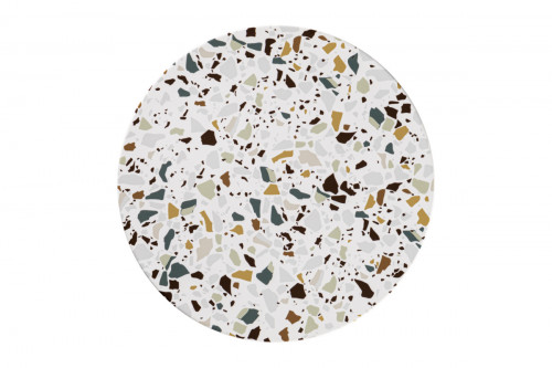 Assiette coupe plate rond multicolore porcelaine Ø 30,8 cm Kerrazzo Rak