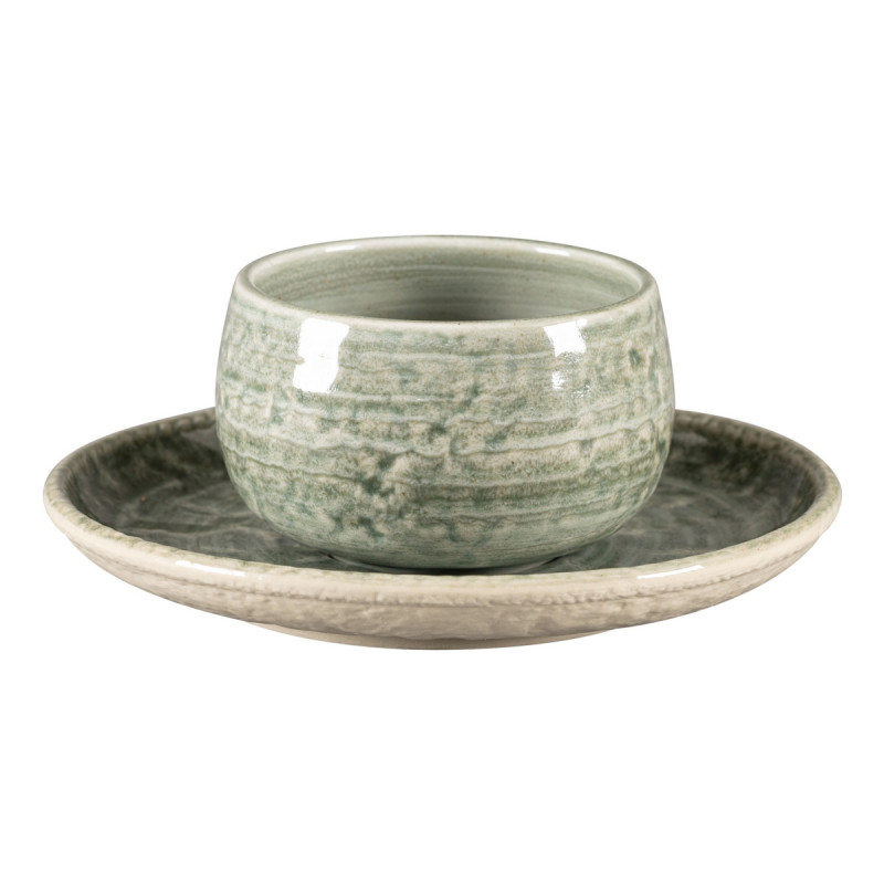 Tasse à café rond Sage porcelaine vitrifiée 25 cl Ø 9 cm Krush Rak