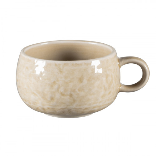 Tasse à café rond vanilla porcelaine vitrifiée 25 cl Ø 9 cm Krush Rak