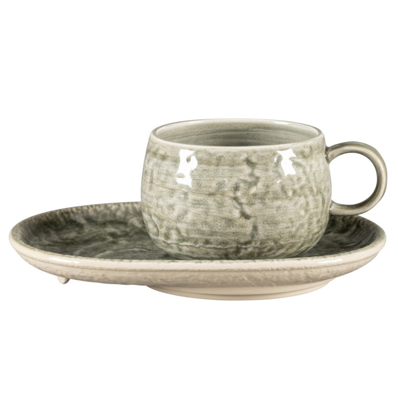Tasse à café rond Sage porcelaine vitrifiée 30 cl Ø 9 cm Krush Rak