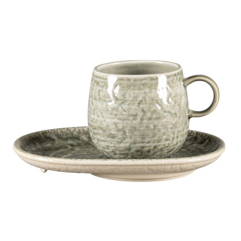 Mug rond Sage porcelaine vitrifiée 33 cl Ø 9 cm Krush Rak