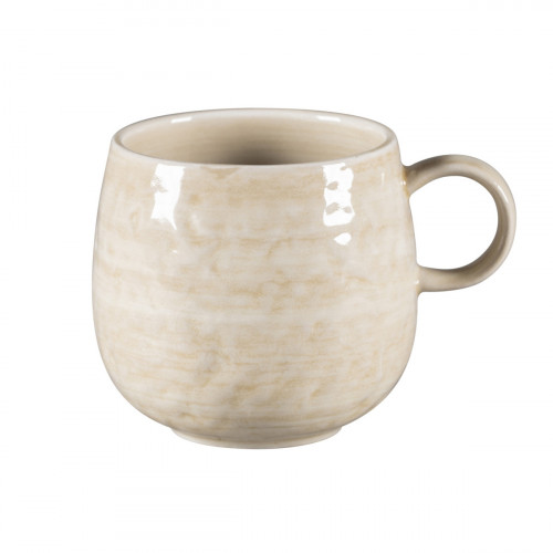 Mug rond vanilla porcelaine vitrifiée 33 cl Ø 9 cm Krush Rak