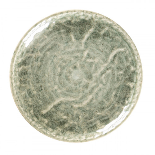 Assiette plate coupe rond Sage porcelaine vitrifiée Ø 15 cm Krush Rak