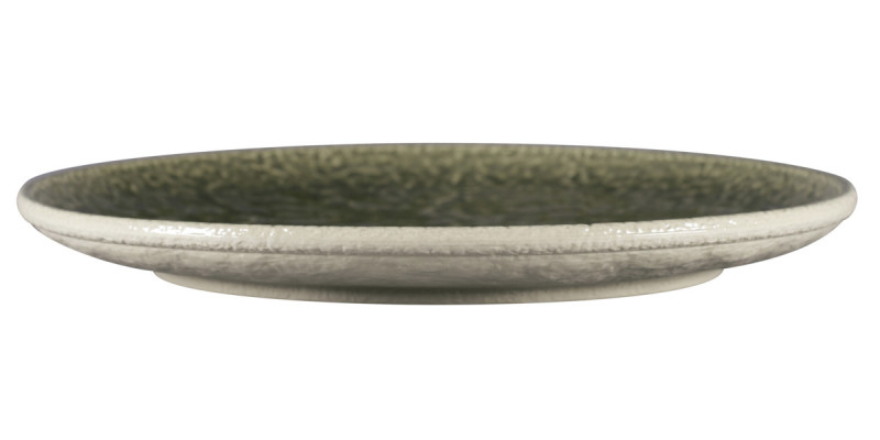 Assiette plate coupe rond steel porcelaine vitrifiée Ø 30,1 cm Krush Rak