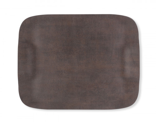 Plateau bois roc brun 46x36 cm Papillon Platex