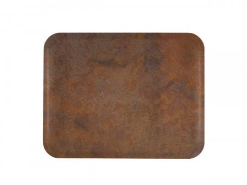Plateau GN1/2 polyester rouille 32,5x26,5 cm Profil 2 Platex