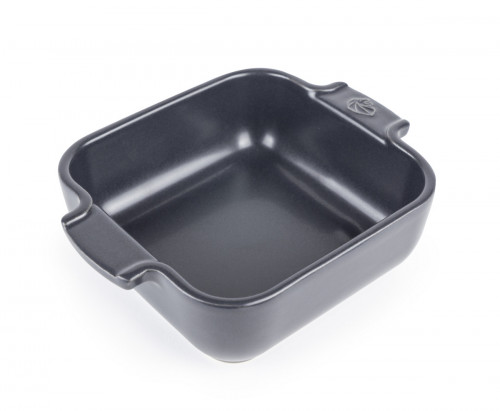 Plat à four carré ardoise porcelaine 18 cm Céramique Peugeot Saveurs