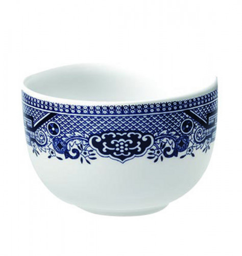 Sucrier rond Sandrigham Willow Blue porcelaine vitrifiée Ø 9 cm Vintage Prints Willow Churchill