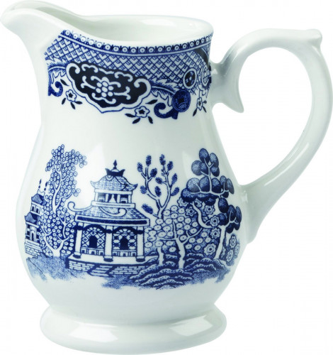 Pichet porcelaine rond Sandrigham Willow Blue porcelaine vitrifiée 14 cl Vintage Prints Willow Churchill