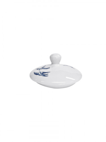 Couvercle pour théière rond Sandrigham Willow Blue porcelaine vitrifiée Vintage Prints Willow Churchill