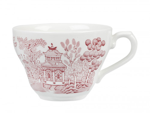 Tasse avec anses rond Georgian Cranberry Willow porcelaine vitrifiée 19,8 cl Ø 9 cm Vintage Prints Cramberry Willow Churchill