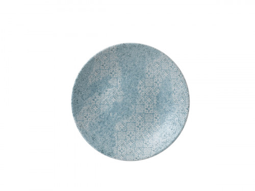 Assiette creuse rond Aquamarine porcelaine vitrifiée Ø 25,5 cm Vintage Prints Aquamarine Churchill