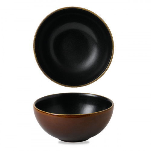 Bol conique Siena Brown porcelaine vitrifiée Ø 15,5 cm Nourish Siena Brown Churchill
