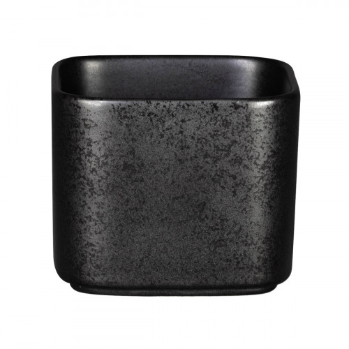 Sucrier carré noir porcelaine 23 cl 8 cm Fractal Rak