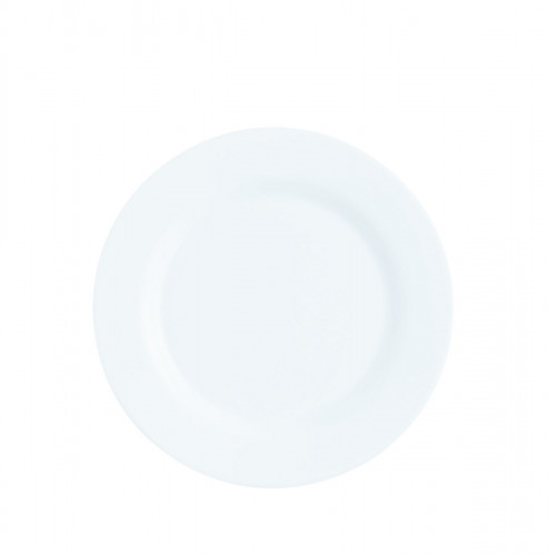 Assiette plate rond blanc verre opal Ø 25,5 cm Intensity Arcoroc