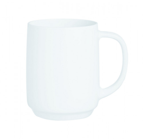 Mug rond blanc verre opal 29 cl Ø 10,9 cm Intensity Baril Arcoroc