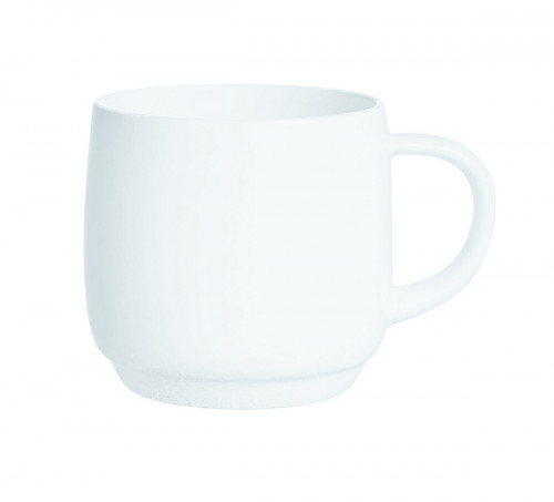 Tasse avec anses rond blanc verre opal 9 cl Ø 7,8 cm Intensity Baril Arcoroc