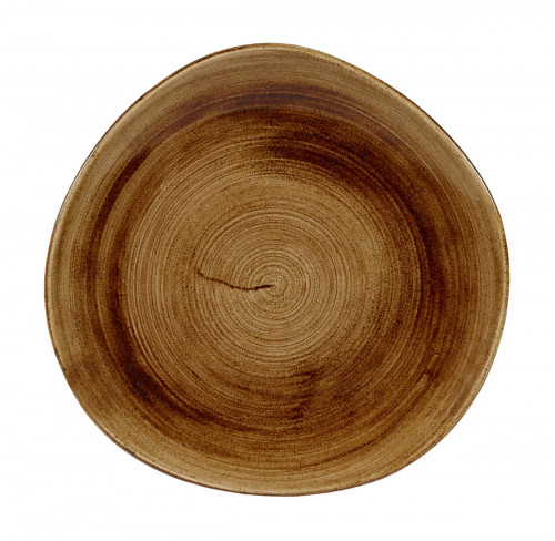 Assiette plate rond Vintage Copper porcelaine vitrifiée Ø 28,6 cm Stonecast Patina Churchill