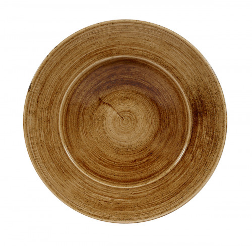 Assiette creuse rond Vintage Copper porcelaine vitrifiée Ø 28 cm Stonecast Patina Churchill