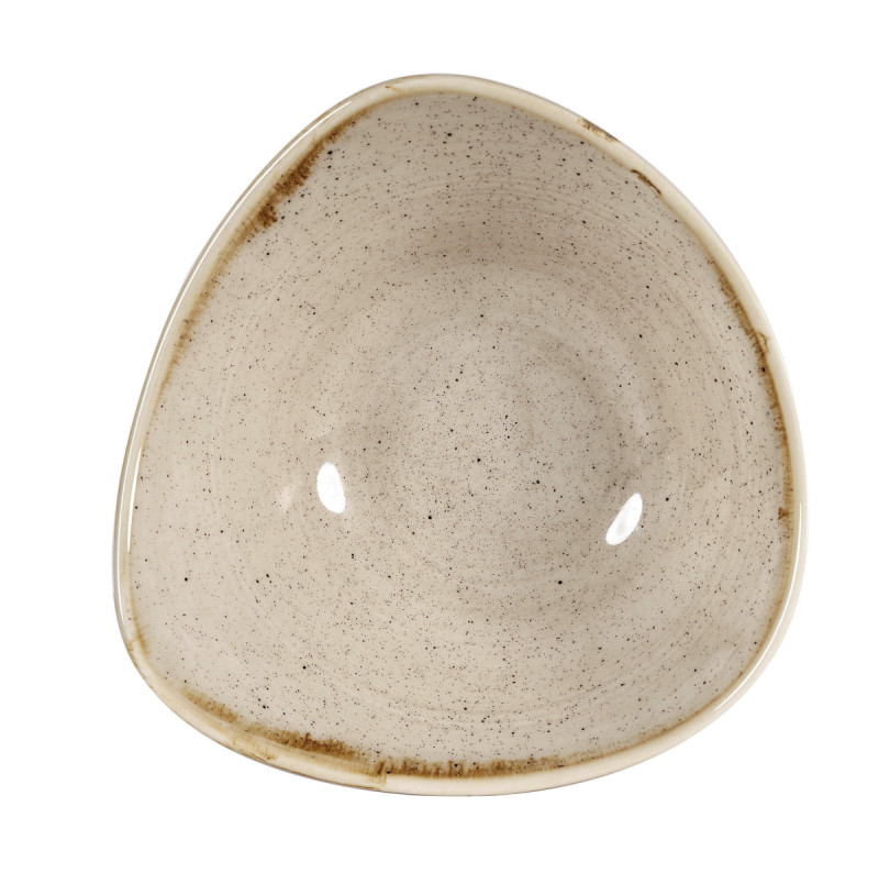 Bol triangulaire Nutmeg Cream porcelaine vitrifiée 18,5x18,5 cm Stonecast Nutmeg Churchill