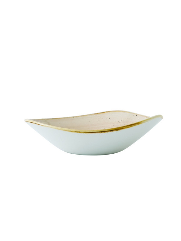 Bol triangulaire Nutmeg Cream porcelaine vitrifiée 18,5x18,5 cm Stonecast Nutmeg Churchill