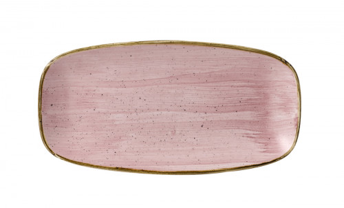 Assiette plate rectangulaire Petal Pink porcelaine vitrifiée 29,8x15,3 cm Stonecast Petal Churchill