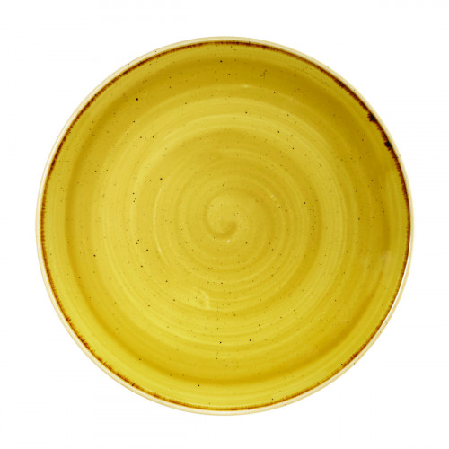 Assiette coupe rond Mustard porcelaine vitrifiée Ø 26 cm Stonecast Mustard Churchill