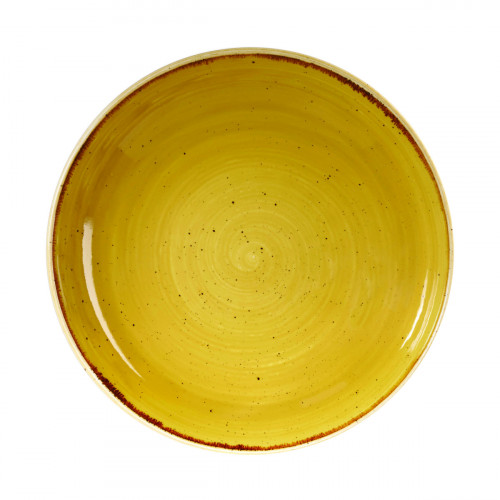 Assiette creuse rond Mustard porcelaine vitrifiée Ø 18,2 cm Stonecast Mustard Churchill