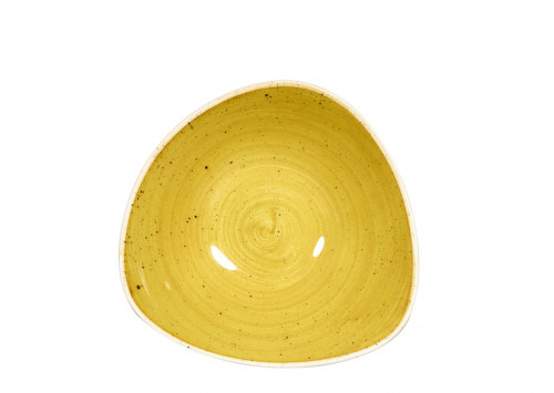 Bol triangulaire Mustard porcelaine vitrifiée 18,5x18,5 cm Stonecast Mustard Churchill
