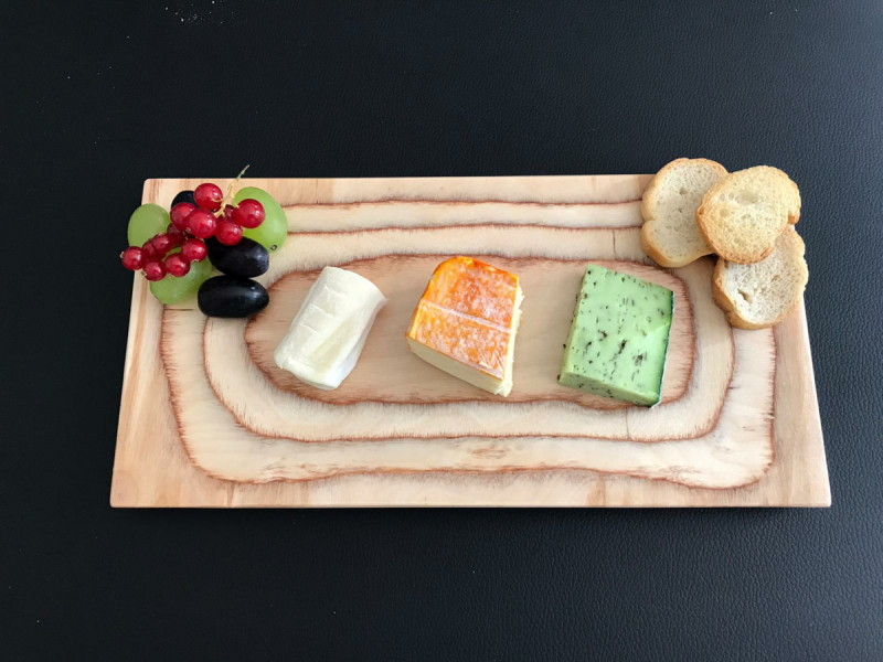 Planche rectangulaire brun bouleau 35 cm De La Roca