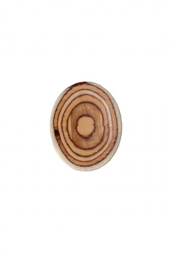 Planche ovale brun bouleau 20 cm De La Roca