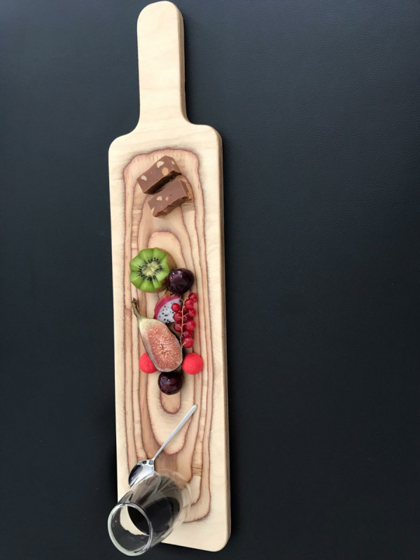 Planche rectangulaire bouleau 40 cm De La Roca