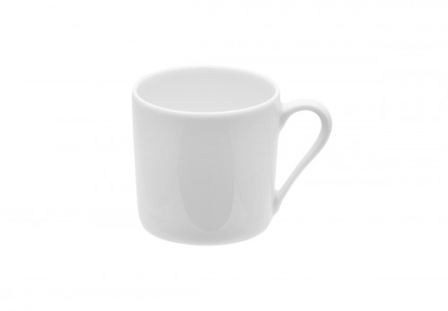Tasse à café rond blanc porcelaine de limoges 10 cl Ø 5,7 cm Collection L Couture Degrenne