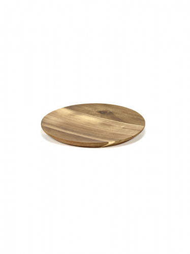 Assiette rond brun acacia Ø 20 cm Dune Serax