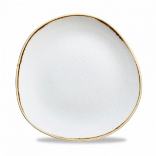 Assiette plate organique barley white porcelaine vitrifiée Ø 26,4 cm Stonecast Barley Churchill